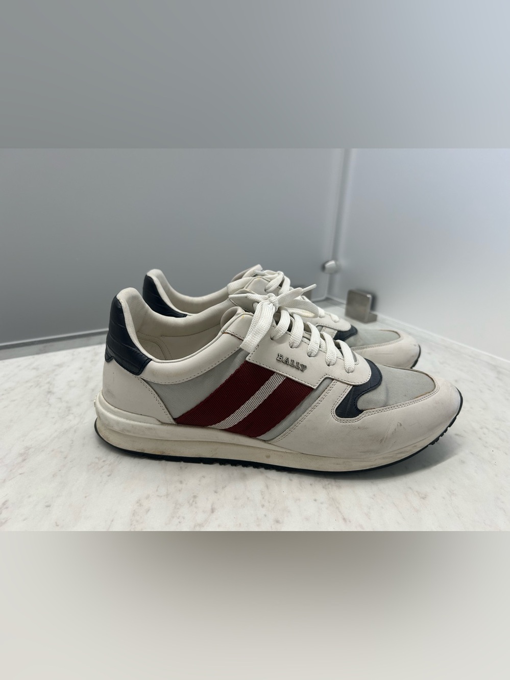 Bally Galaxy Aster Sneaker White & Red US 9 D